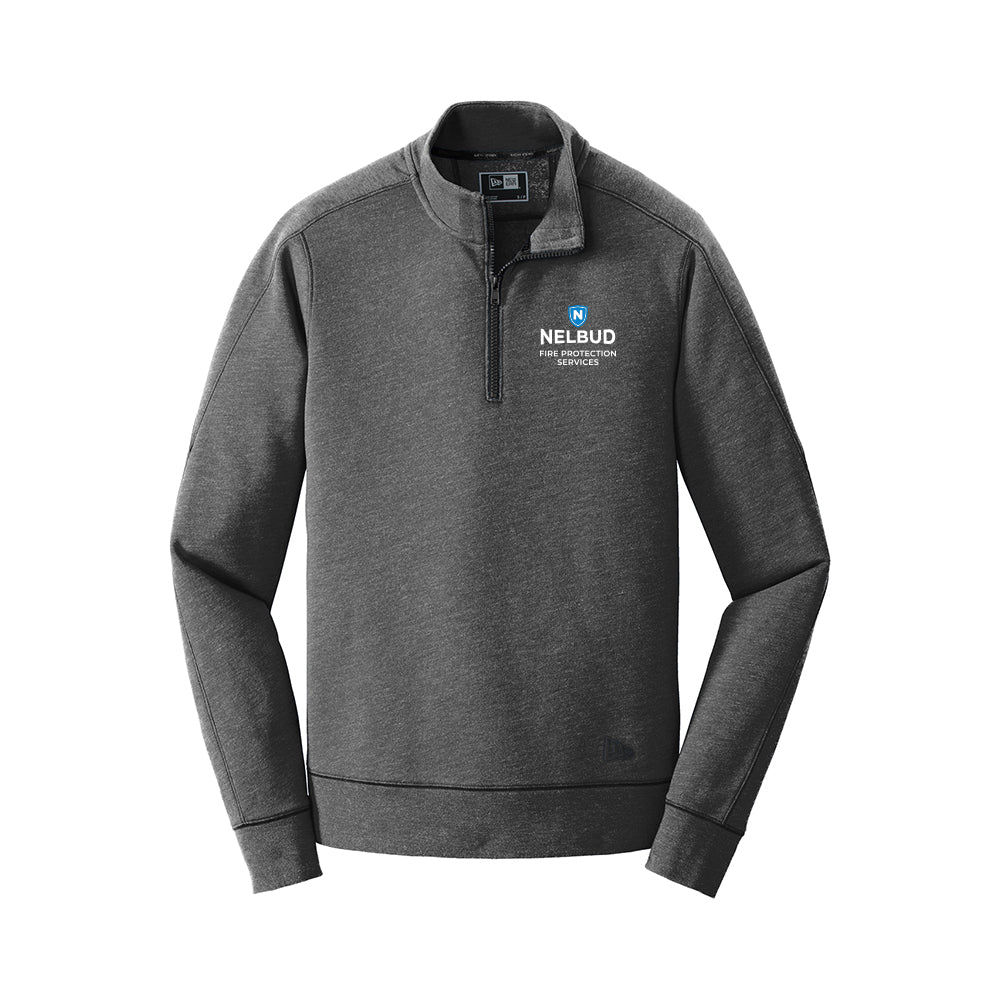 Fire Protection New Era Tri-Blend Fleece 1/4-Zip Pullover