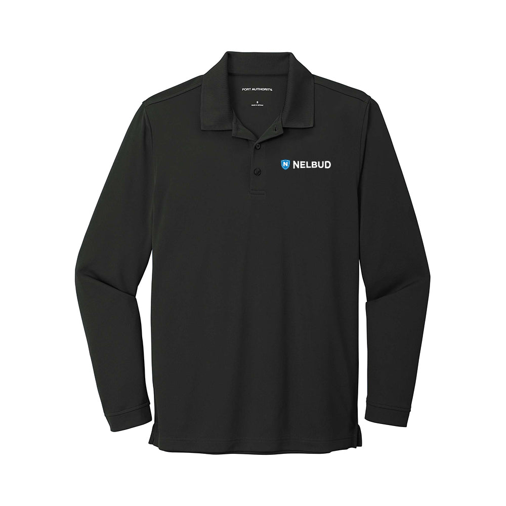 Nelbud - Port Authority Dry Zone UV Micro-Mesh Long Sleeve Polo