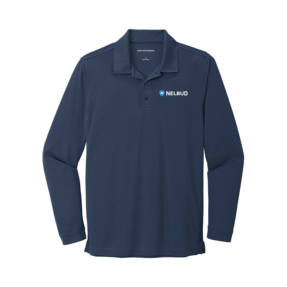 Nelbud - Port Authority Dry Zone UV Micro-Mesh Long Sleeve Polo